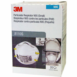 3M 8110 SMALL N95 Respirator Mask (Box of 20)